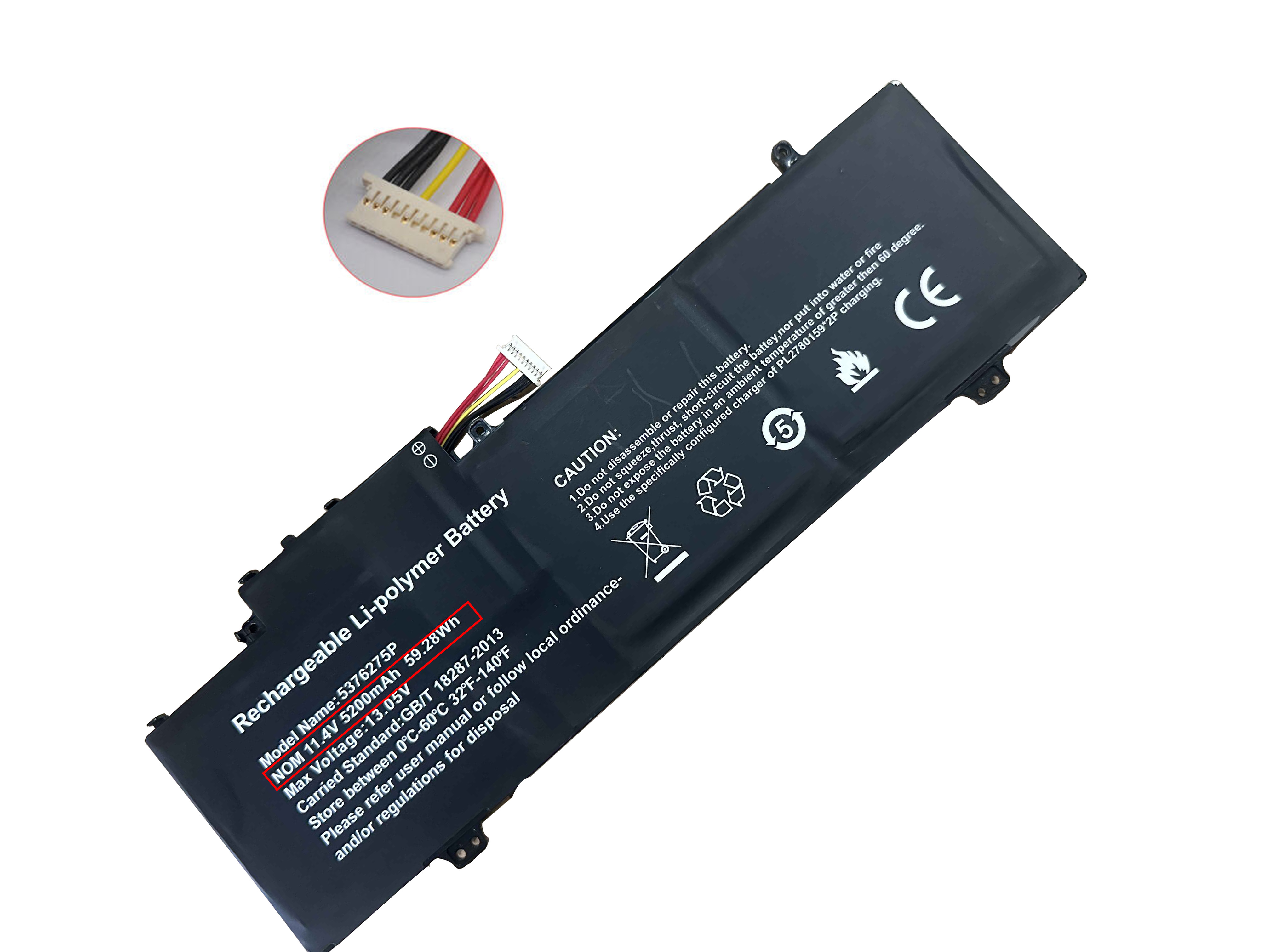 Battery Gateway GWTN141-10SL 5200mAh 59.28Wh