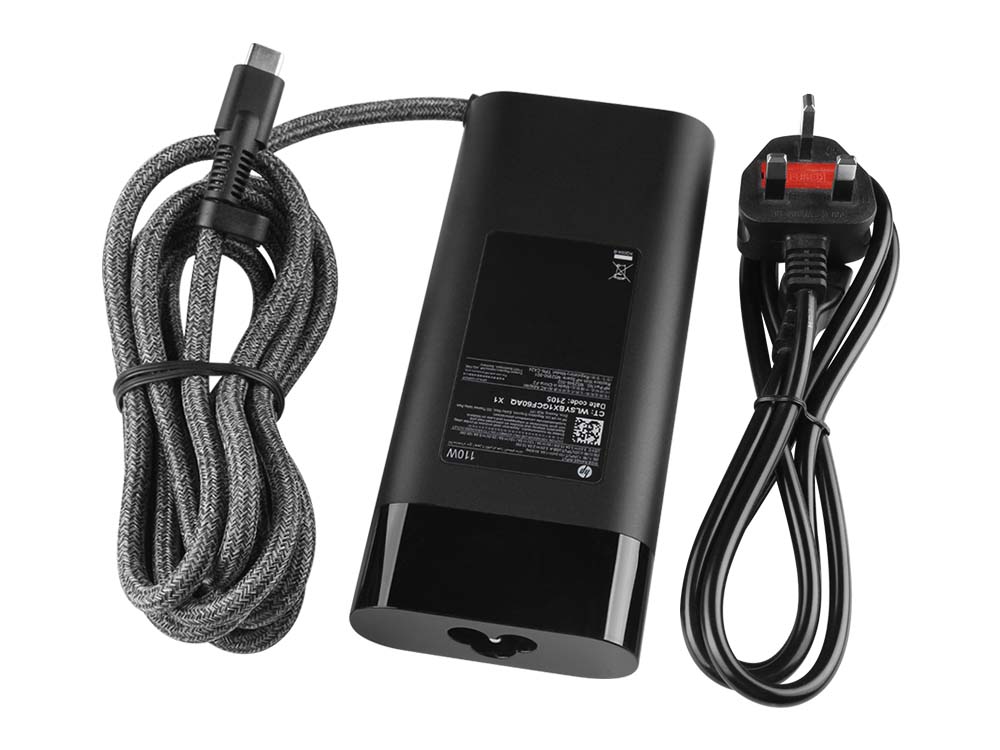 Original 110W USB-C/USB-A Charger HP EliteBook 860 G10 7N9D5AA AC Adapter + Cable