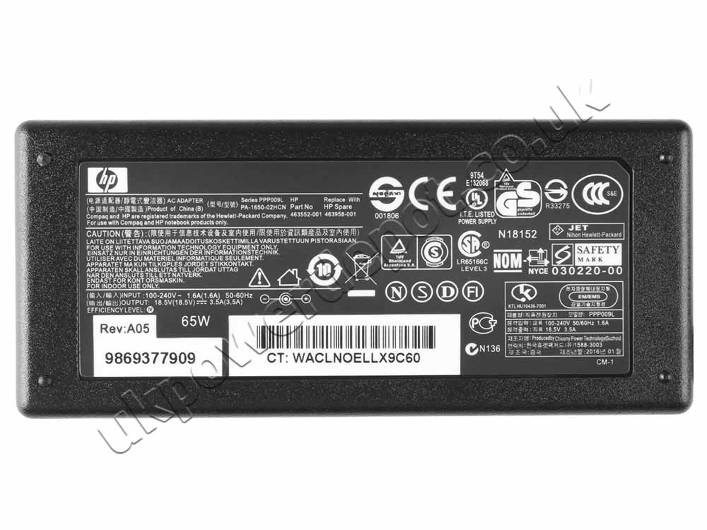 Original 65W HP Compaq Armada M M300 M500 AC Adapter Charger