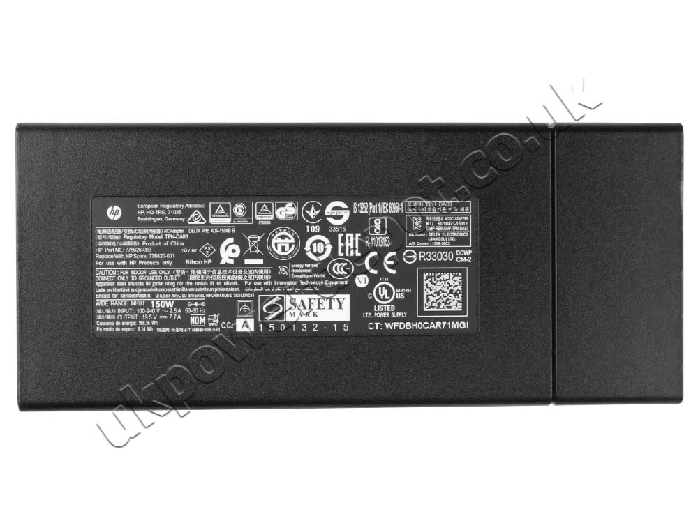 Original 150W Charger HP OMEN Gaming 16-b1002TX 16-b1012nm AC Adapter