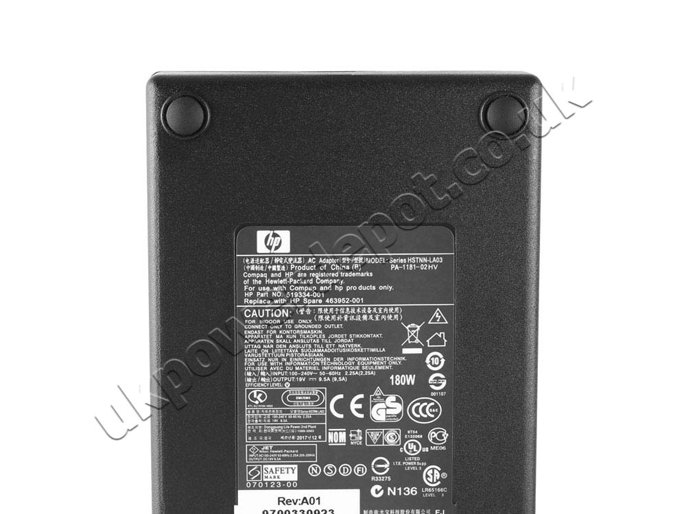 Original 180W HP Compaq Pro 6300 Desktop Power Supply Adapter Charger