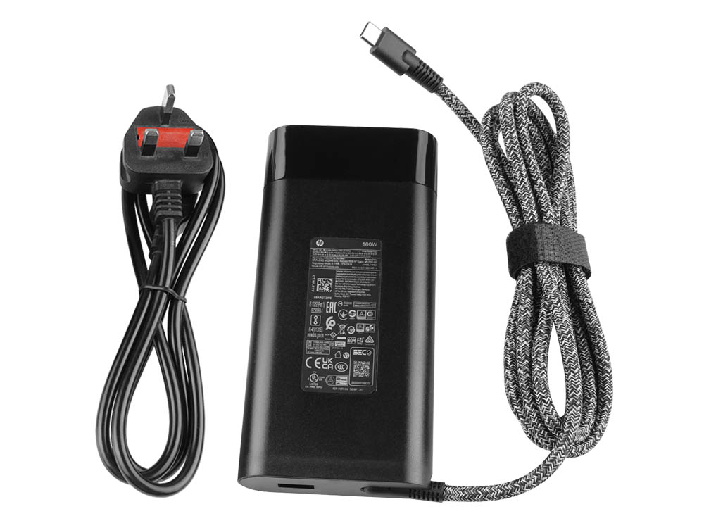 Original 100W USB-C Charger HP Pavilion 16-af0505sa AC Adapter + Cable