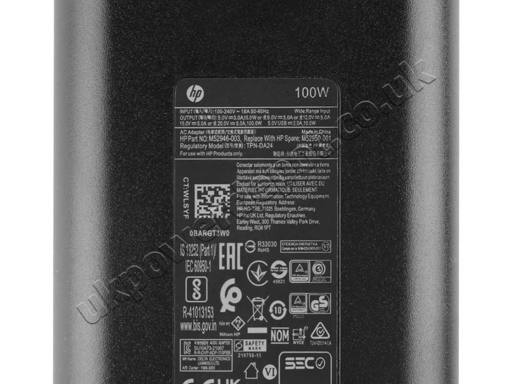 Original 100W USB-C Charger HP Pavilion 16-af0505sa AC Adapter + Cable