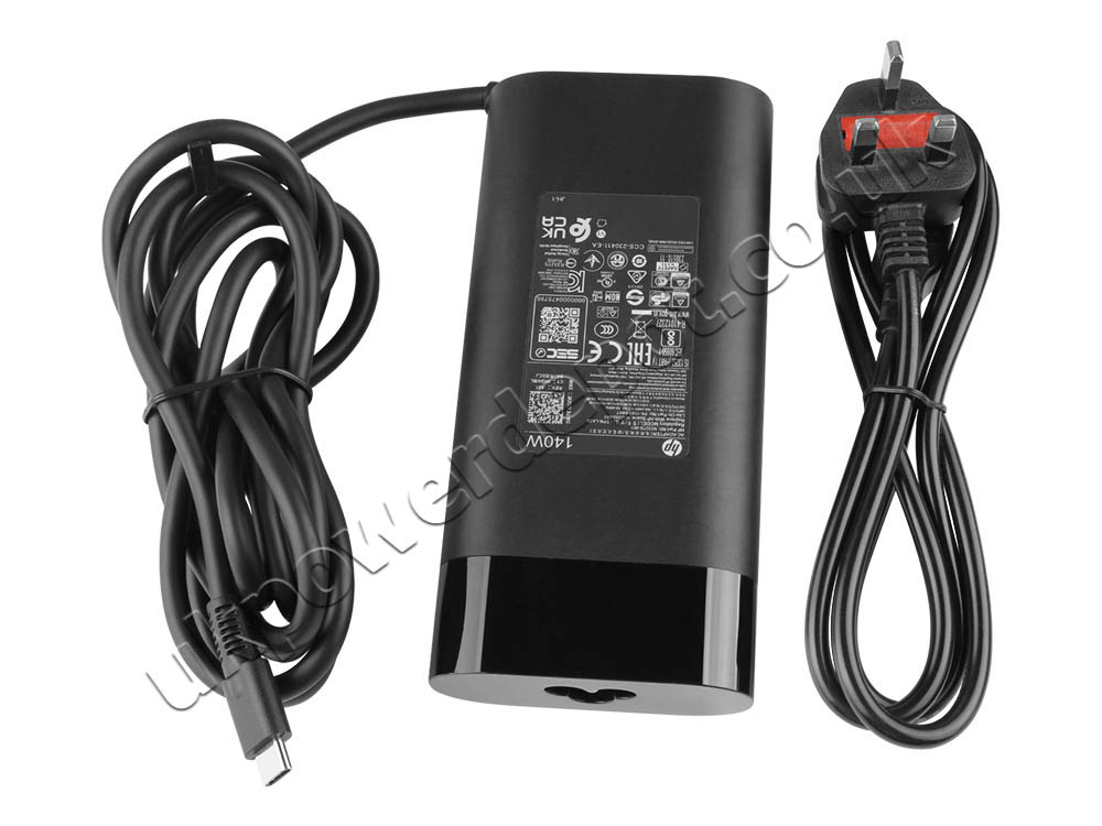 Original 140W USB-C HP OMEN 14-fb0114TX 14-fb0062TX AC Adapter Charger + Cord