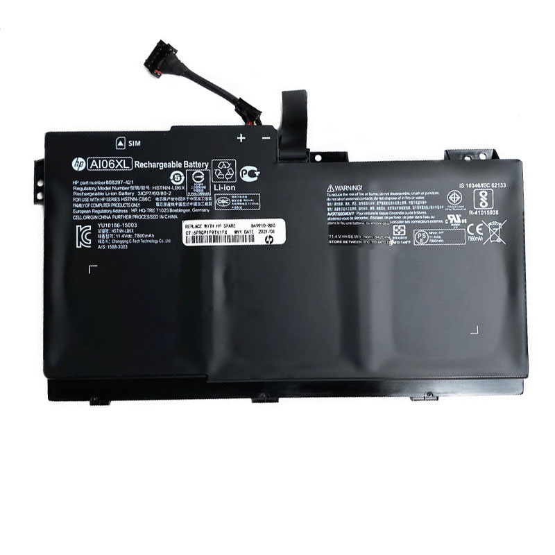 Original Battery HP ZBook 17 G3 T7V60ETR 7860mAh 96Wh