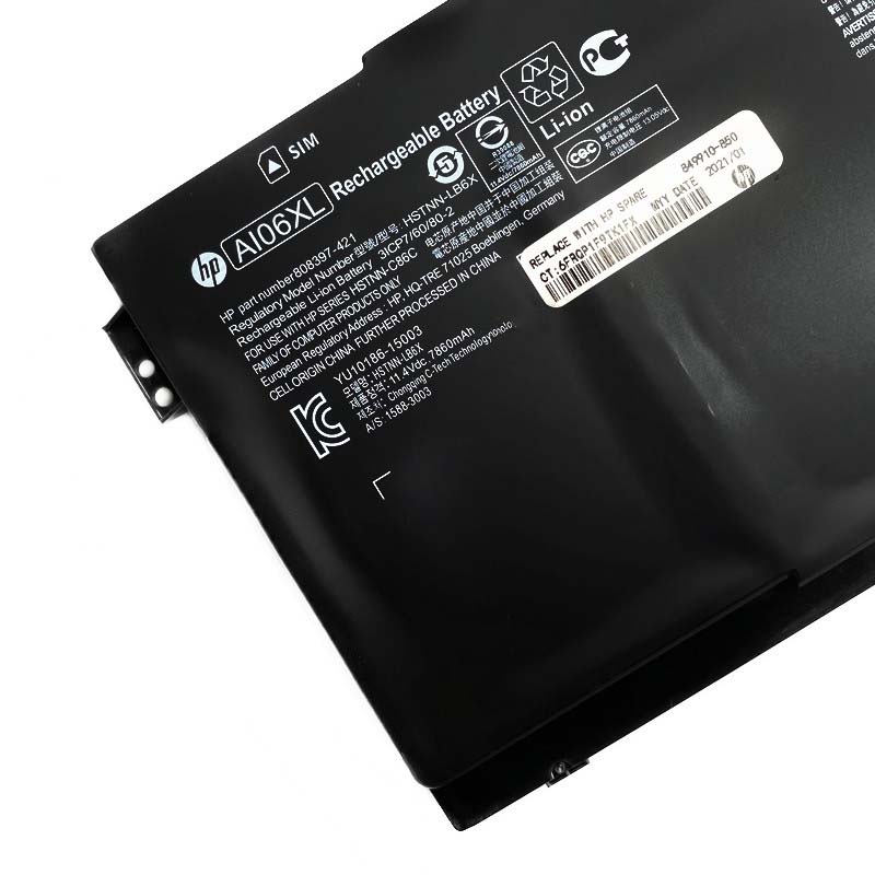 Original Battery HP ZBook 17 G3 T7V60ETR 7860mAh 96Wh