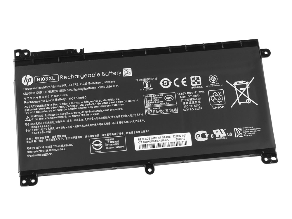 Original Battery HP Stream 14-ax020nf 14-ax003nx 14-ax014nl 3470mAh 41.7Wh