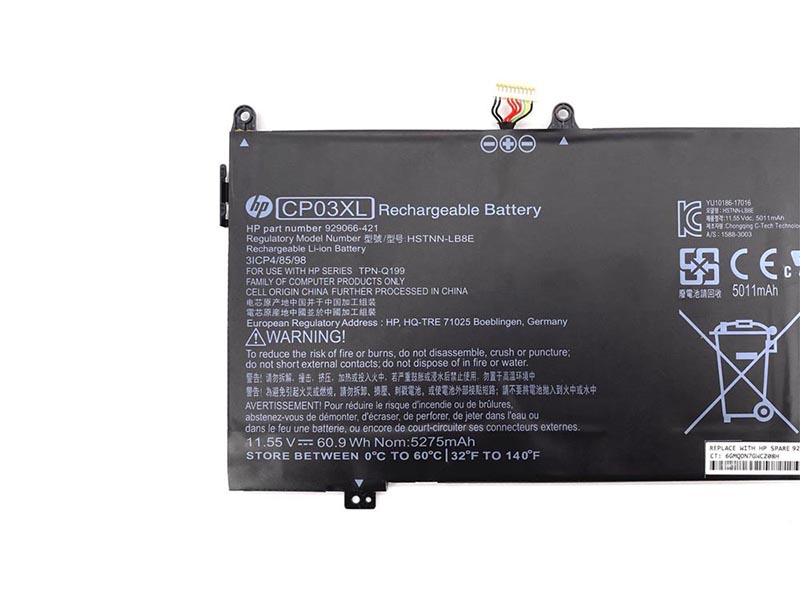 Original Battery HP Spectre X360 13T-AE000 CTO 1WU66AV 5275mAh 60.9Wh