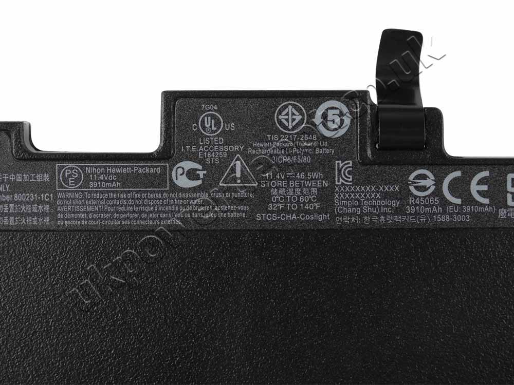 Original Battery HP ZBook 15u G3 W4C07USR 3820mAh 46Wh