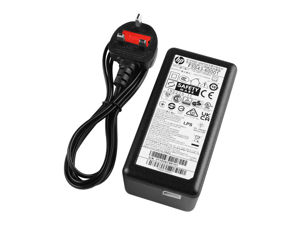Original Charger HP Deskjet 2132 3630 All-in-One Printer AC Adapter + Cable