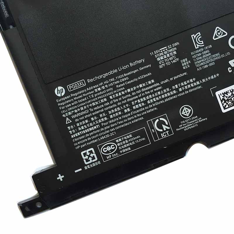 Original Battery HP Pavilion 15-dk0000tx 15-dk0028nc 15-dk0093ur 4523mAh 52.5Wh
