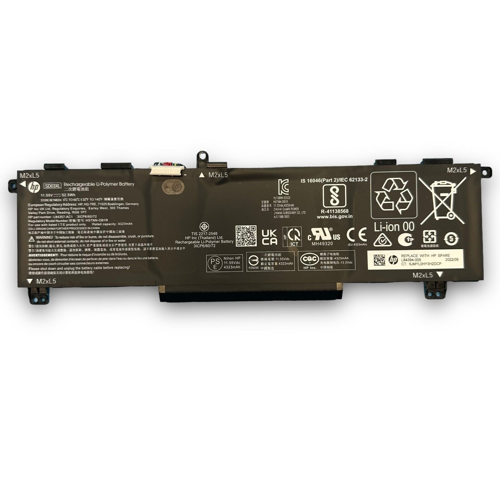 Original Battery HP OMEN 15-ek1047nf 15-ek1006ur 15-ek1060TX 4323mAh 52.5Wh