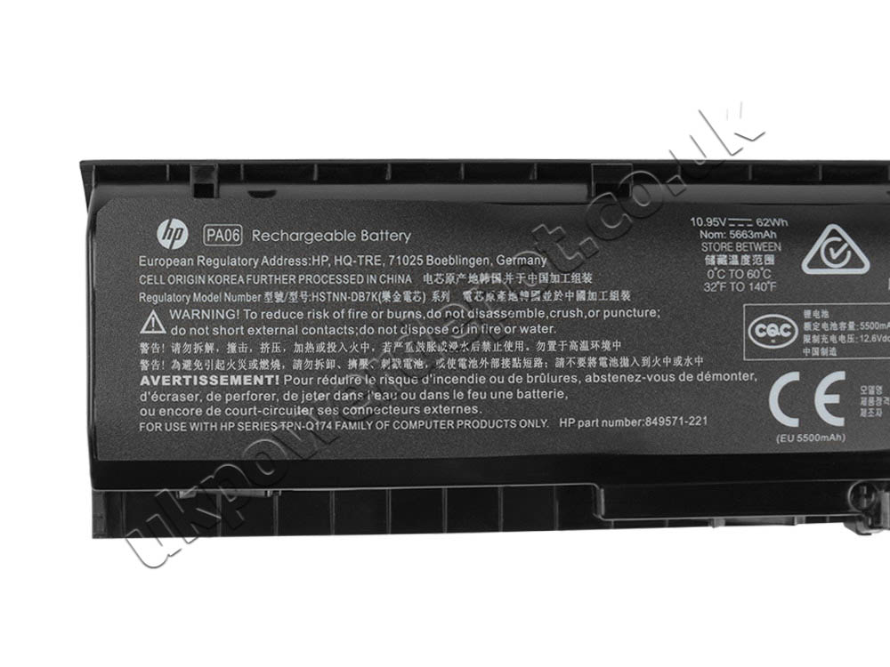 Original 5663mAh 62Wh HP 849571-221 849571-241 849571-251 Battery