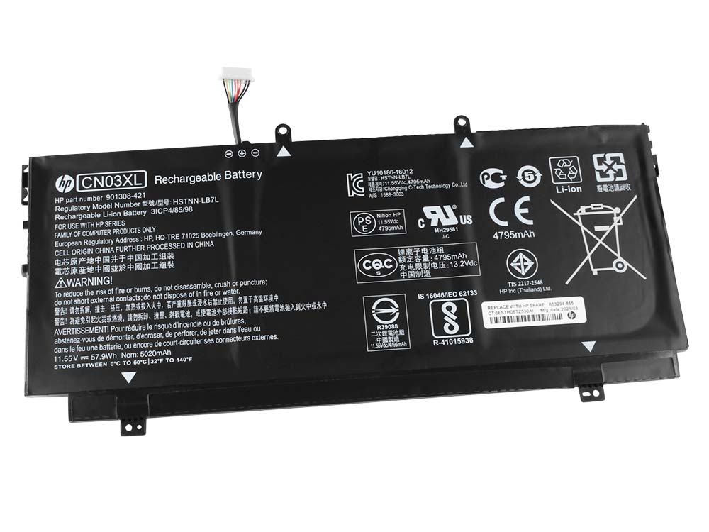 Original Battery HP Spectre x360 13-ac020nf 13-ac028tu 57.9Wh 5020mAh long line