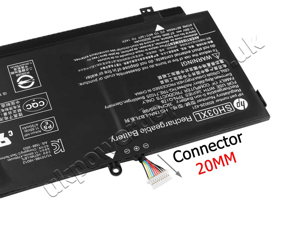 Original Battery HP Spectre x360 13t-ac000 CTO 57.9Wh 5020mAh