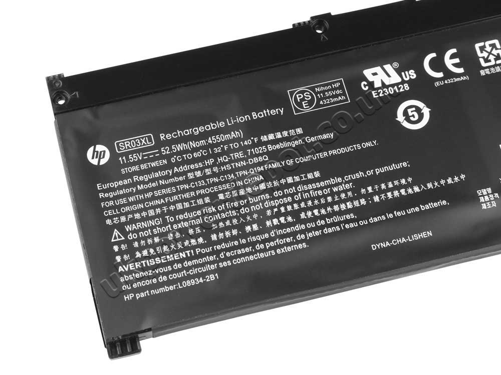 Original Battery HP OMEN 17-cb0005na 17-cb0017nv 17-cb0059tx 4550mAh 52.5Wh