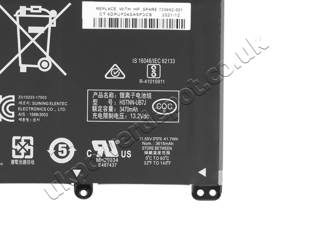 Original Battery HP Pavilion x360 Convertible 14-cd0012nf 14-cd0168nb 41.9Wh