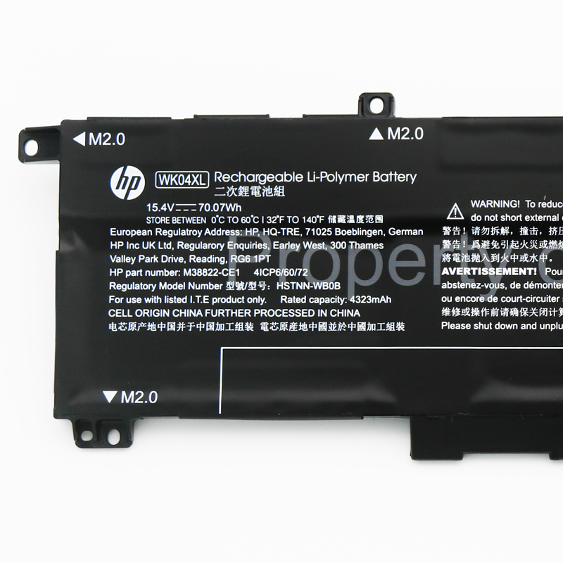 Original Battery HP M38822-AC1 M39179-005 4550mAh 70.07Wh
