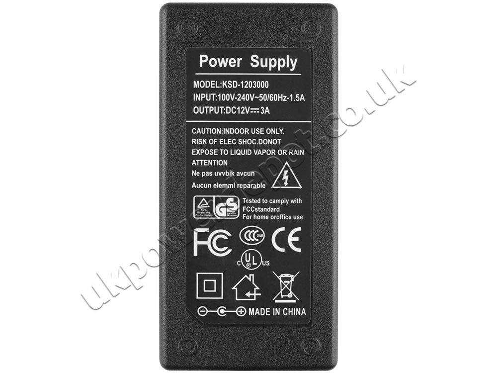 36W Charger Medion Akoya E2214 AC Adapter
