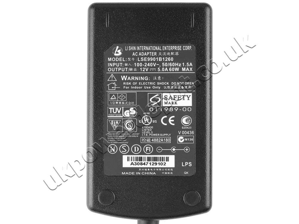 60W Charger HP Compaq 2211x 21.5-inch Diagonal LED Monitor AC Adapter