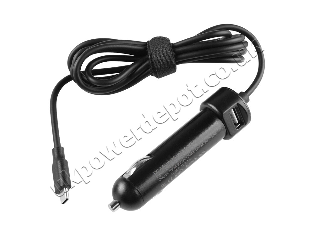 65W USB-C HP EliteBook 840 G6 7QY37UP Car Charger