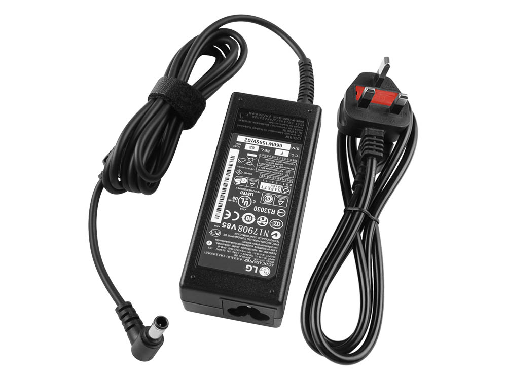 65W LG 21:9 UltraWide Personal TV 29UT55V-PR AC Adapter Charger