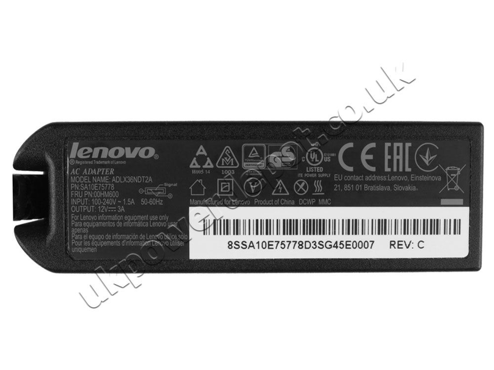 36W Lenovo ThinkPad Helix 2nd Gen AC Adapter Charger