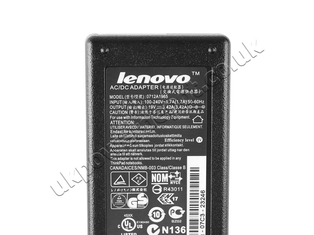 Original 65W Lenovo ThinkCentre M92p 2121 AC Power Supply Adapter