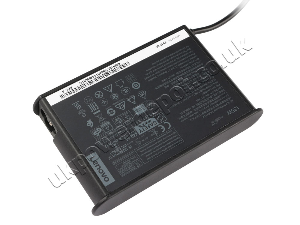 Original 135W Charger Lenovo ThinkPad Universal USB-C Smart Dock 40B20135CH AC Adapter