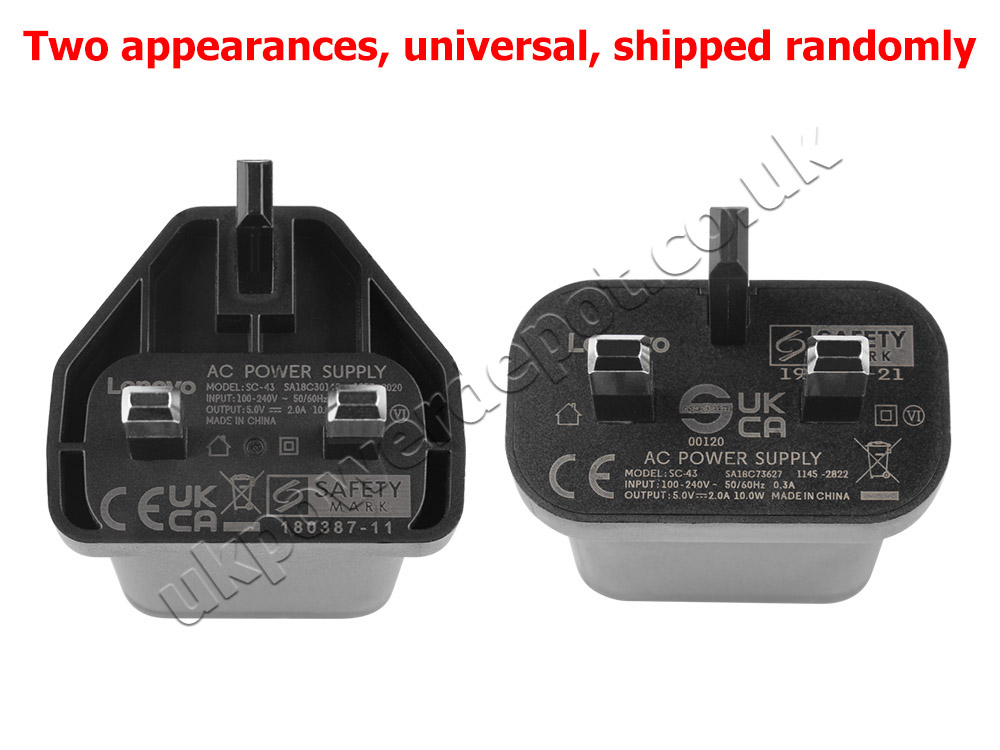 10W Lenovo Tab M7 (3rd Gen) ZA8D AC Adapter Charger