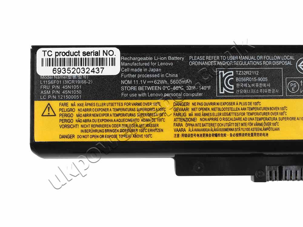 5600mAh Lenovo IdeaPad G580 2189-8CU G580 2189-8AU Battery