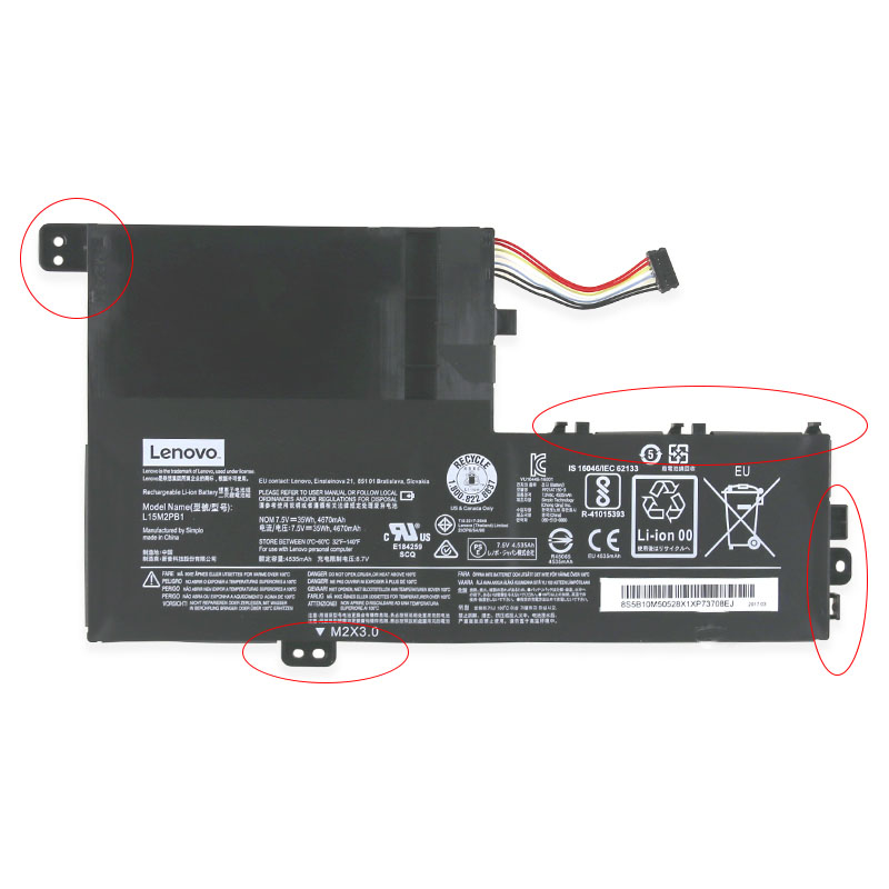 Original Battery Lenovo Yoga 520-14IKB 80X800JLGE 4670mAh 35Wh