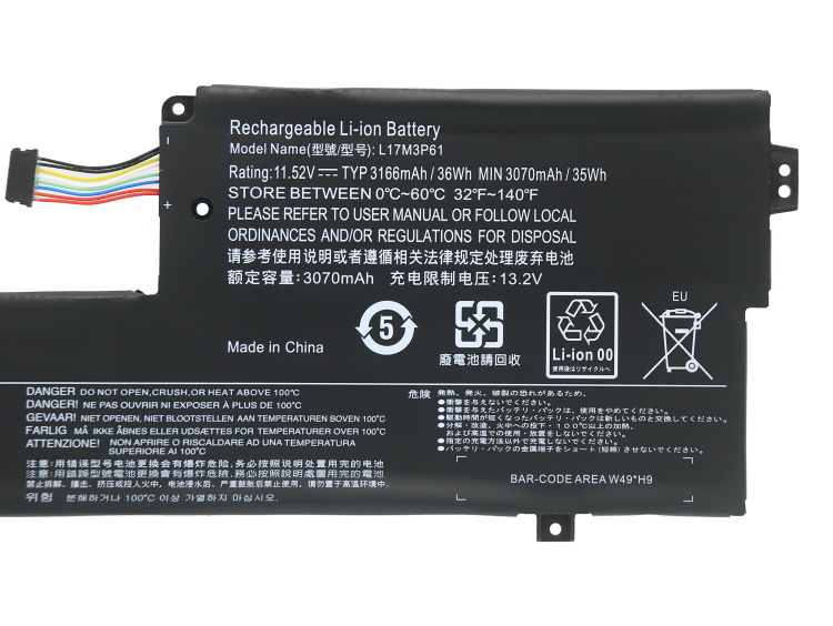 Battery Lenovo Yoga 720-12IKB 81B5001CGE 3166mAh 36Wh