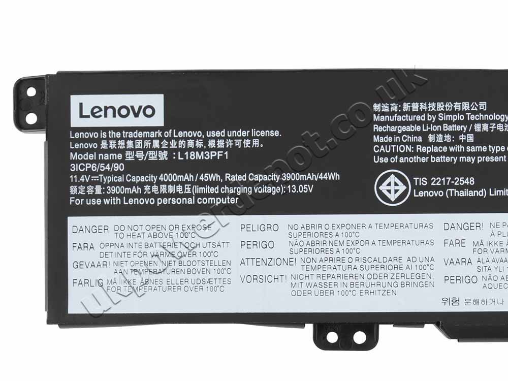 Original Battery Lenovo L18C3PF1 L18M3PF1 3950mAh 45Wh