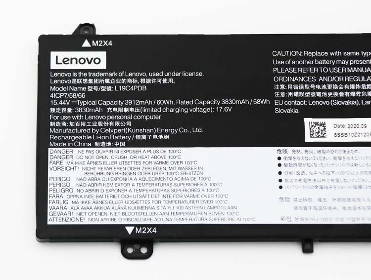 Original Battery Lenovo ThinkBook 14s Yoga G2 IAP 21DM0009UK 3912mAh 60Wh