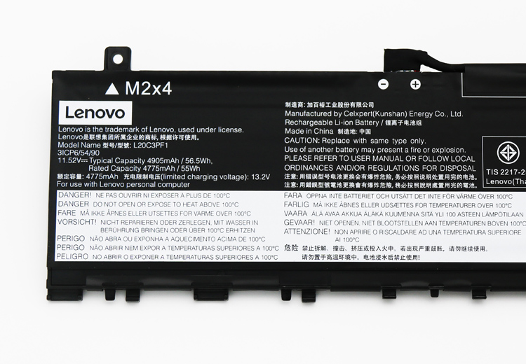 Original Battery Lenovo L20D3PF0 5B11B44625 4905mAh 56.5Wh