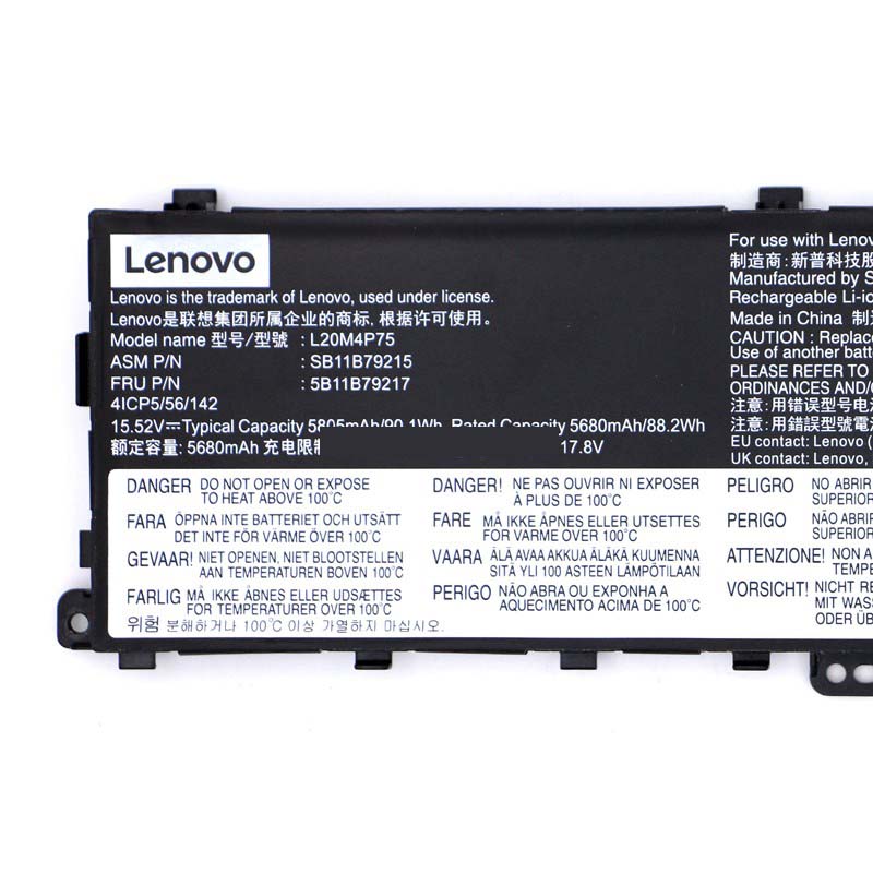 Original Battery Lenovo ThinkPad P1 Gen 4 20Y3006EUK 5815mAh 90Wh