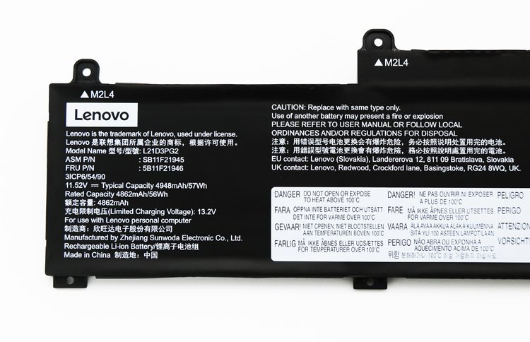 Original Battery Lenovo ThinkPad L14 Gen 3 21C50034UK 2995mAh 46Wh
