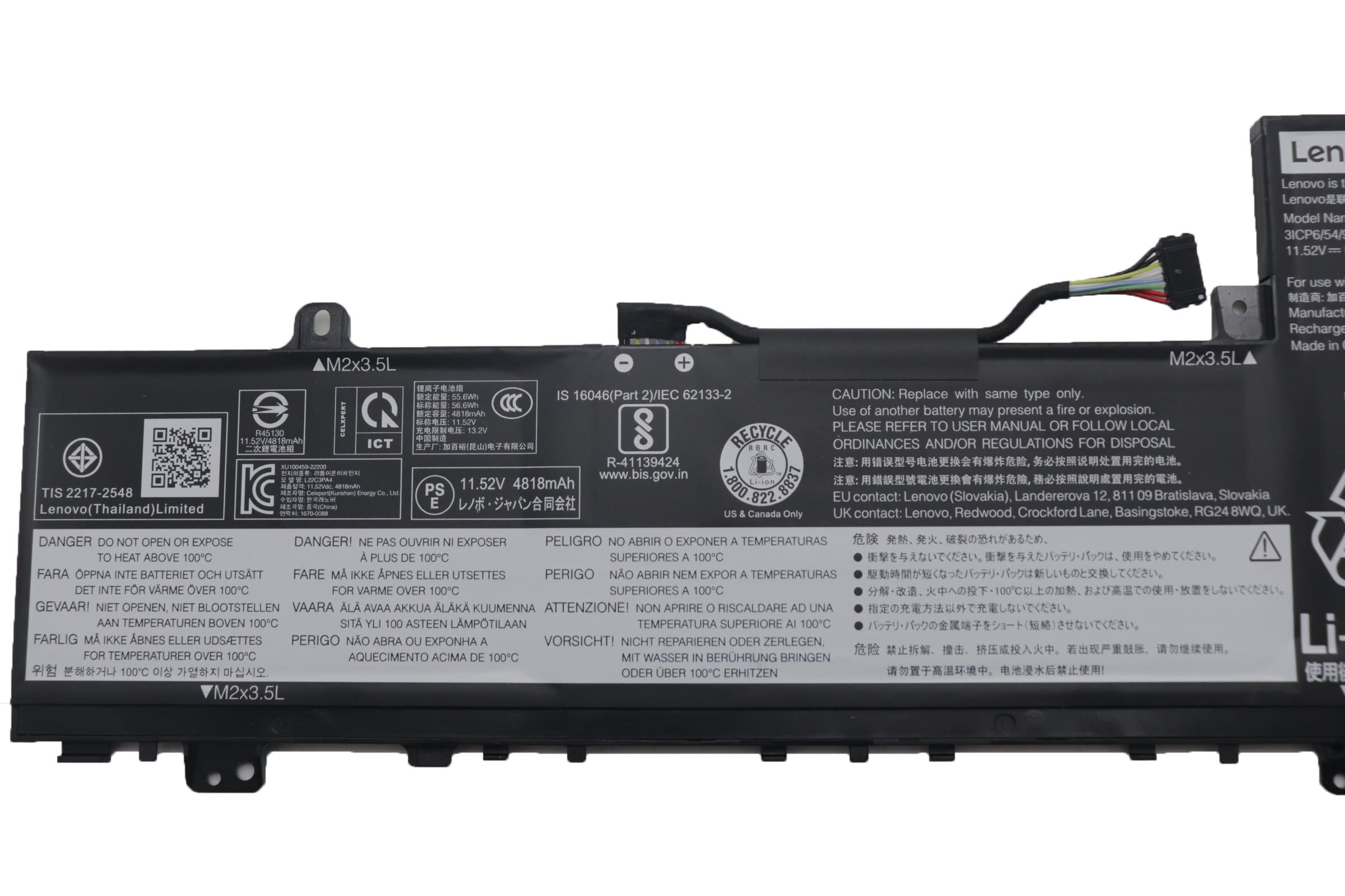 Original Battery Lenovo IdeaPad Slim 5 14IAH8 83BF 4914mAh 56.6Wh