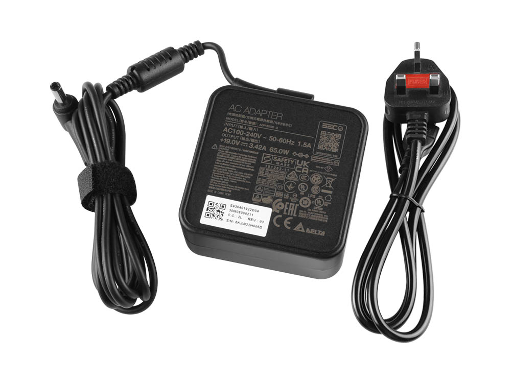 Original 65W Charger MSI S930401921D04 AC Adapter + Cable
