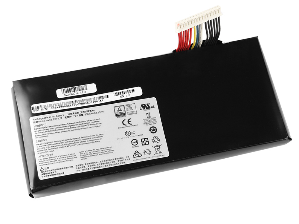 Original 7500mAh 83.25Wh MSI GT72VR 7RE WT72 6QM GT72 6QD Battery