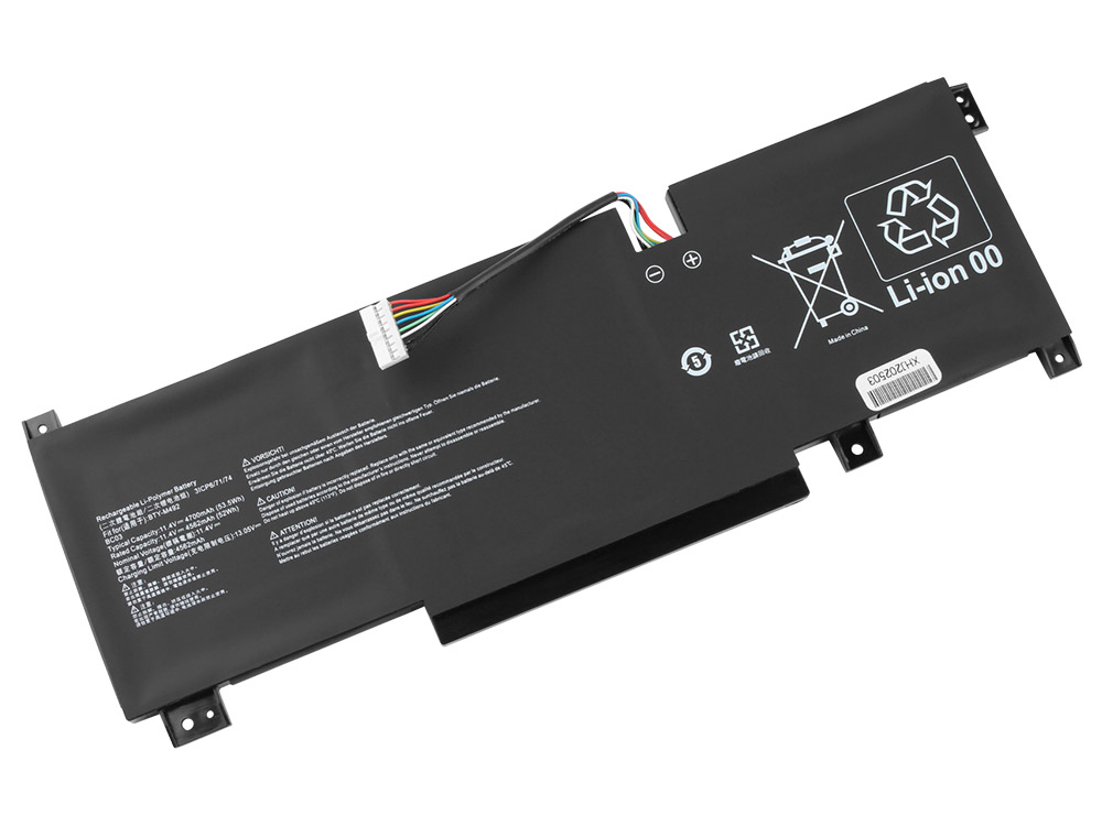 4700mAh 53.5Wh 3-Cell MSI Pulse GL66 11UE MS-1581 Battery