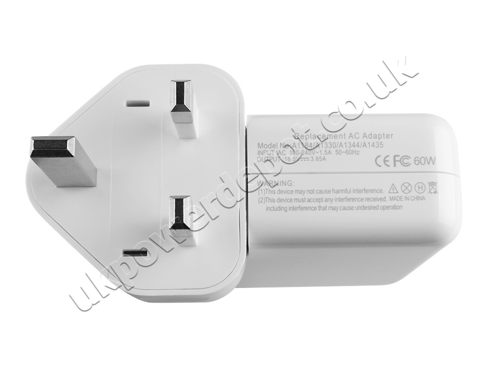 60W Adapter Charger for Apple MacBook Pro MC118LL/A 15.4 inch Magsafe