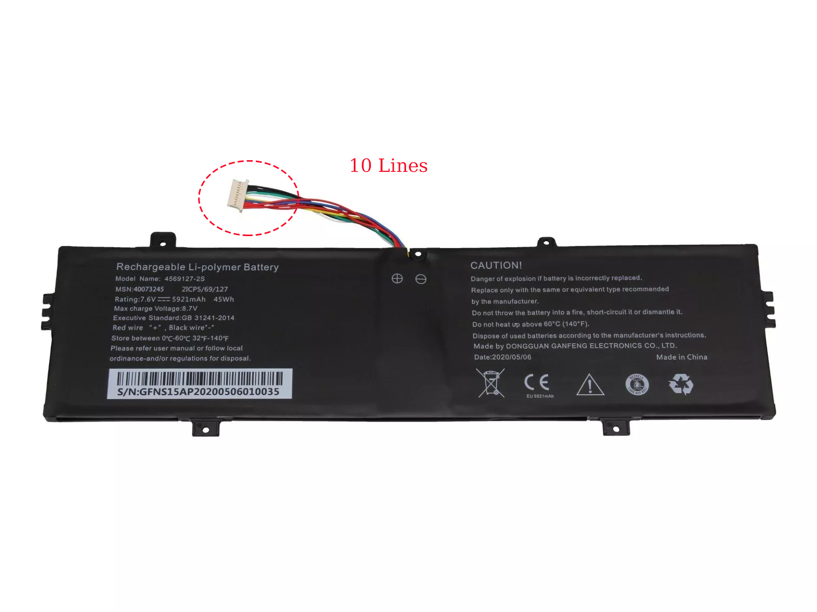 Battery Medion Akoya E14302 (MD 63600) 5921mAh 45Wh