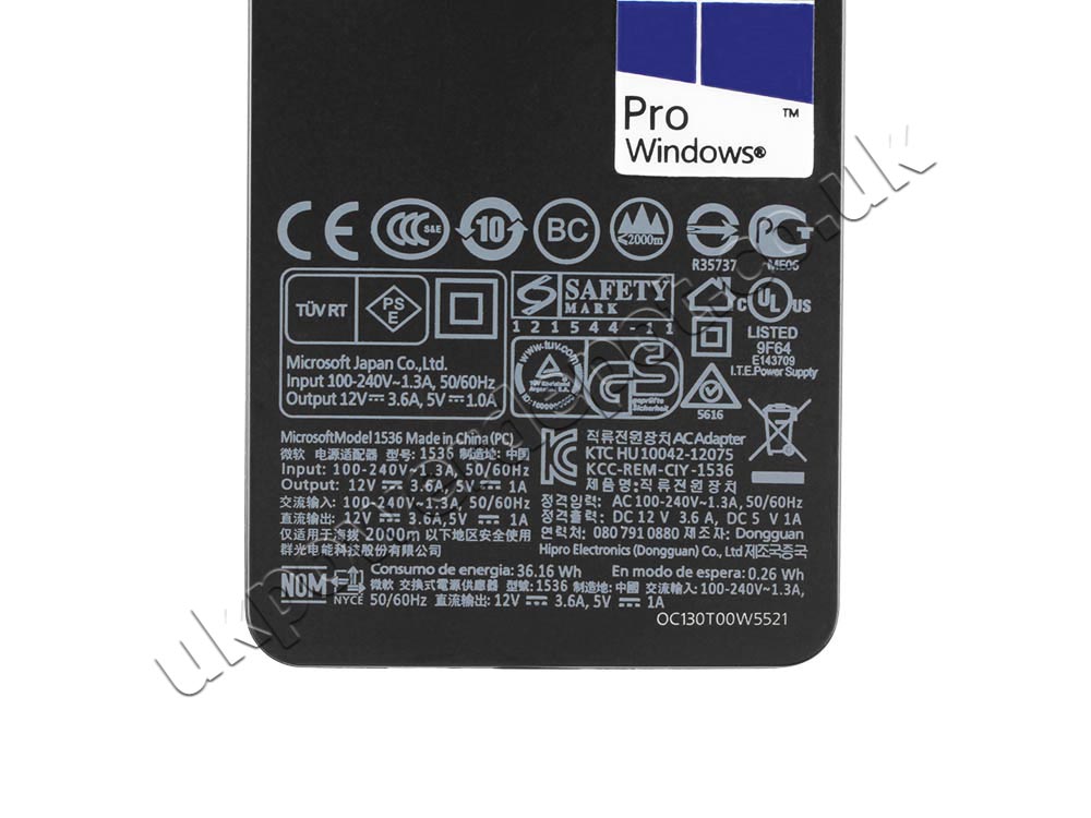 Original 48W Microsoft Surface Pro 2 A4Y-00001 AC Adapter Charger