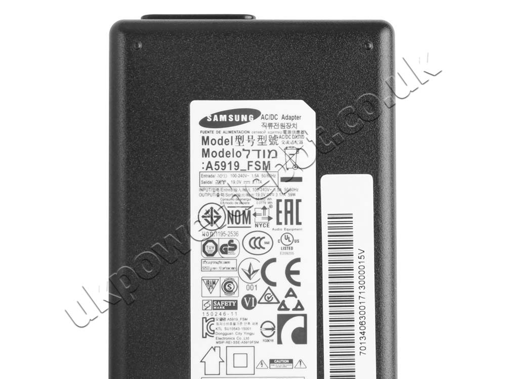 Original 59W Charger Samsung UE32J4510AK AC Adapter + Cable