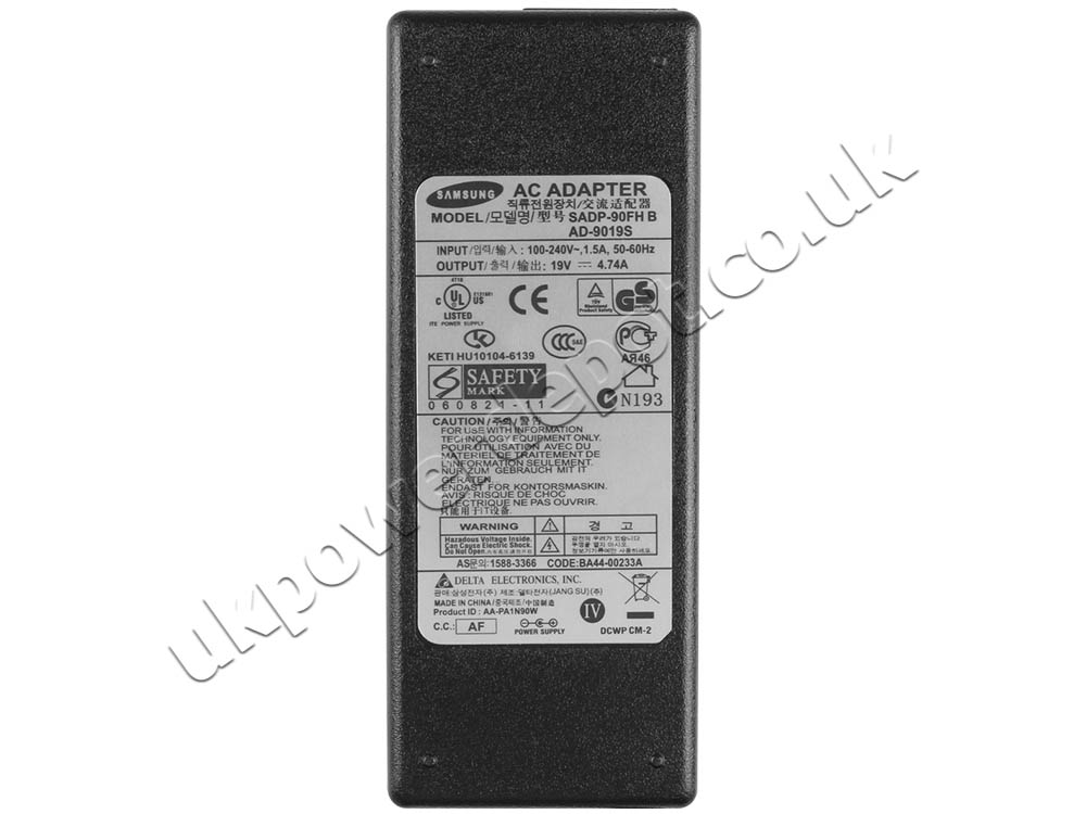 Original 90W Samsung CPA09-004A AC Adapter Charger Power Cord