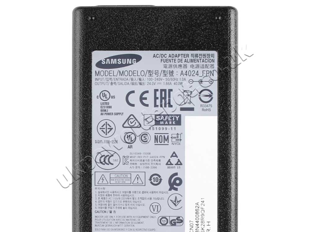 Original 40W Charger Samsung Soundbar System HW-H750 AC Adapter + Cable