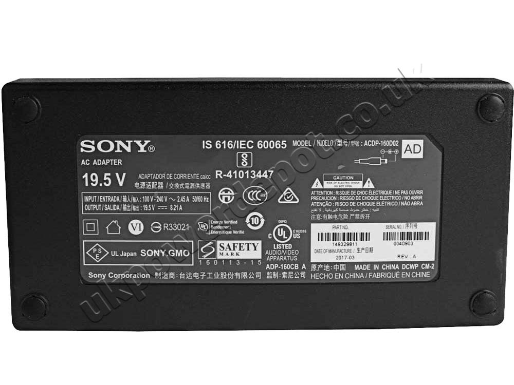 Original 160W Sony KD-49XD8005 KD49XD8005 Adapter Charger + Cord