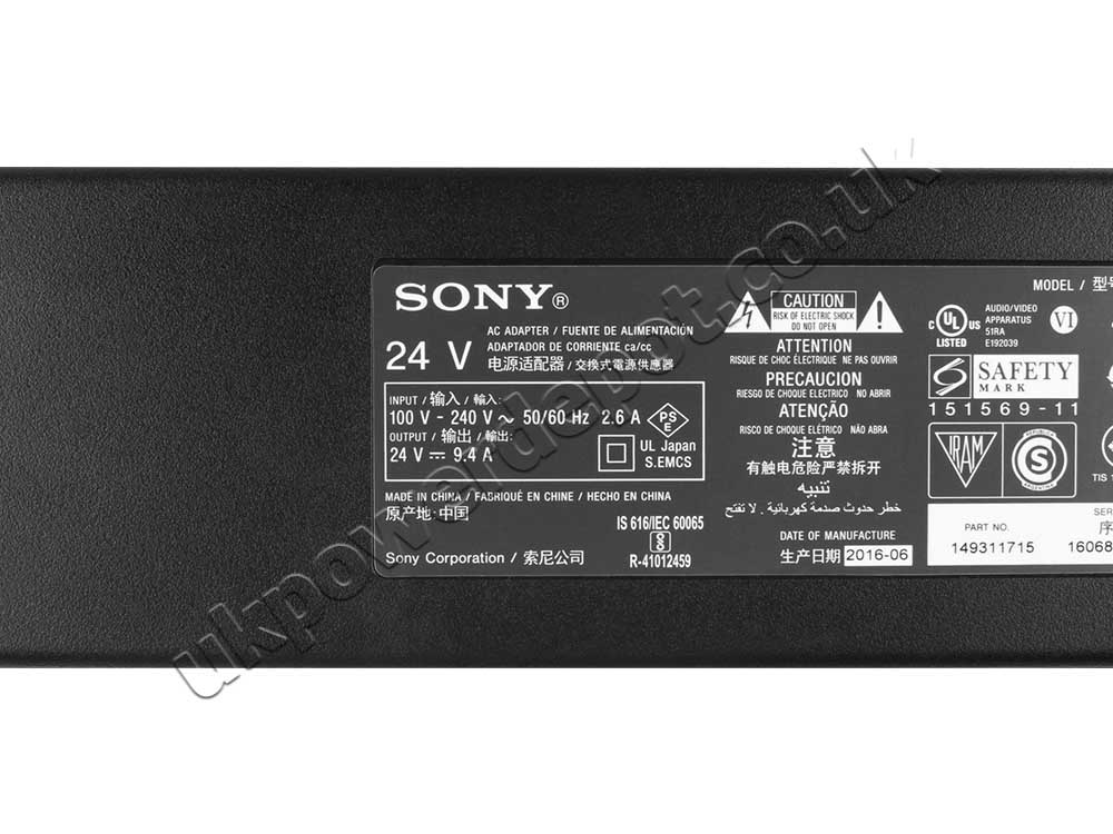 Original 240W Sony KD-55XD9305 KD55XD9305 Adapter Charger + Cord
